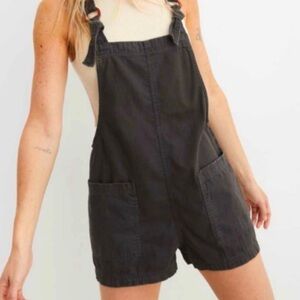 Aerie Grey Denim Overalls